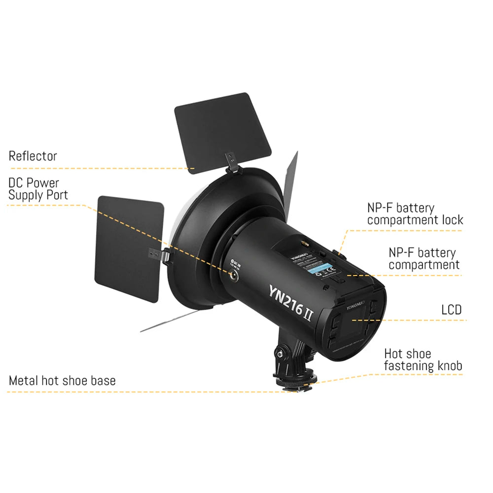 Dimmable 2700-8000K LED Video Light Kit with Stand