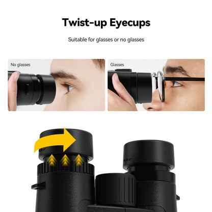 8x32 Waterproof Binoculars Wide View Bak4 Prism
