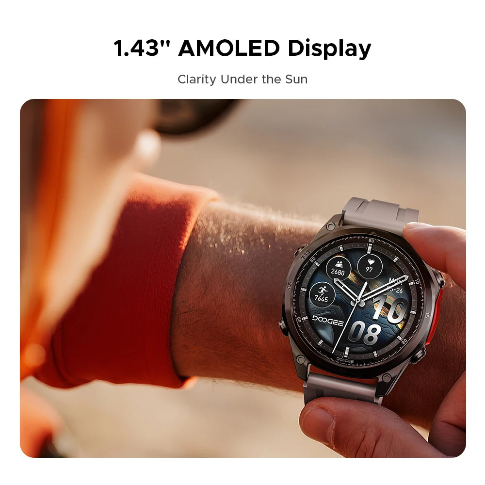 Smartwatch 1.43 Inch 5ATM Health Monitoring Offline Maps