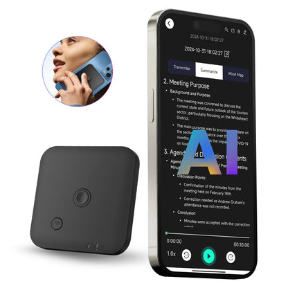 Smart Call Recorder with Translation and Transcription 64GB Black