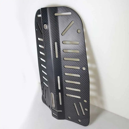 Compact Carbon Fiber Dive Backplate for Cave Divers