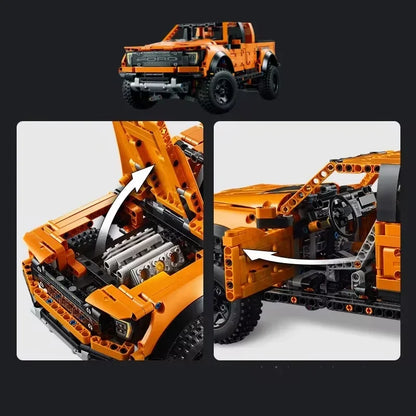1:10 Scale Off-Road Pickup Truck Building Blocks Set