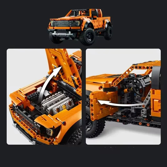 1:10 Scale Off-Road Pickup Truck Building Blocks Set
