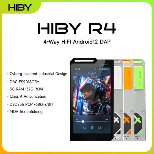 Rechargeable HiFi Music Player with Bluetooth & Amp Black