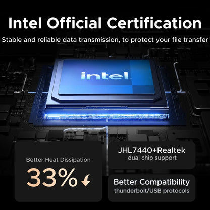40Gbps NVMe SSD Enclosure with USB4 and Thunderbolt