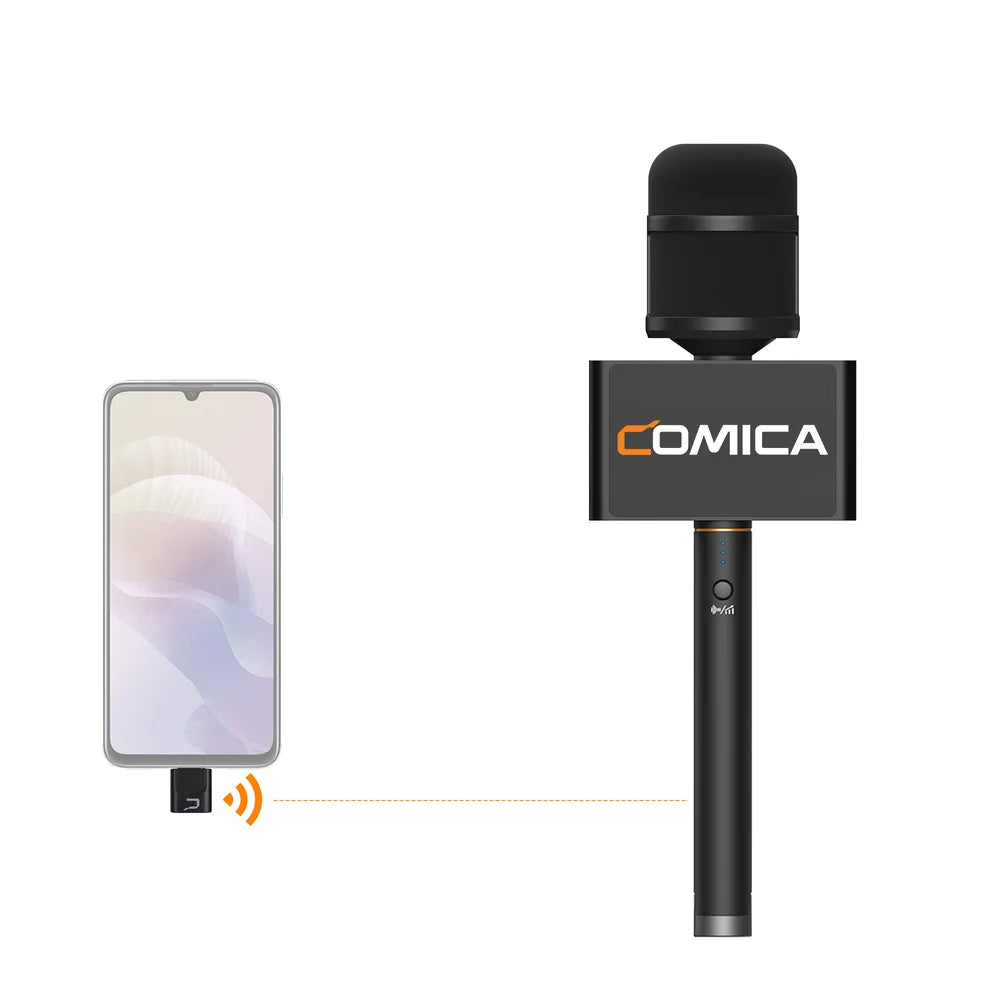 Wireless Interview Microphone with Noise Reduction for Smartphone