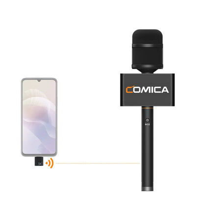 Wireless Interview Microphone with Noise Reduction for Smartphone