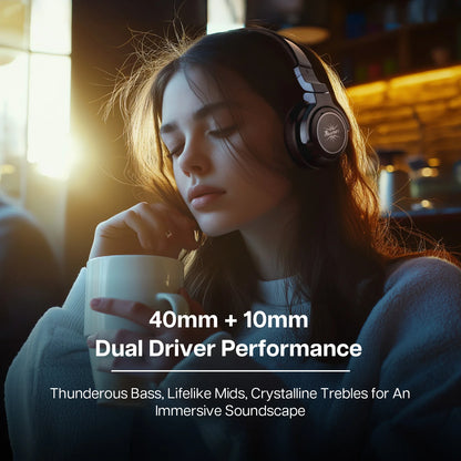 Wireless ANC Headphones with Coaxial Drivers Bluetooth & Wired