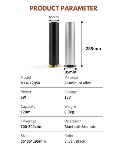 120ml Bluetooth Aroma Diffuser Remote Control Large Room