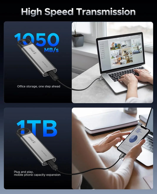 ORICO 1TB High-Speed External Solid State Drive 20Gbps