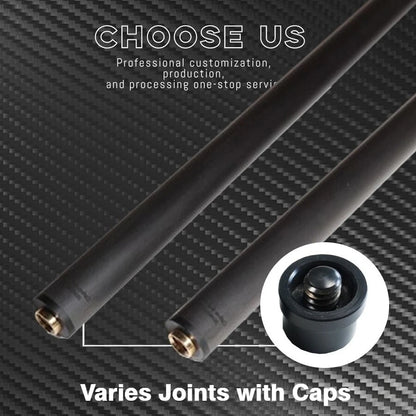 12.8mm Pro Tap Carbon Fiber Billiards Shaft
