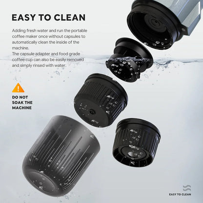 Compact Espresso Maker for Camping and Travel Use