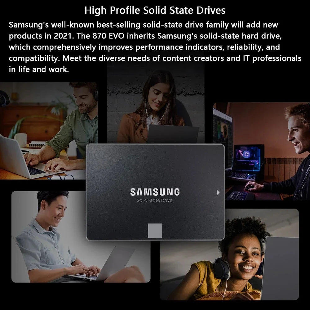 SAMSUNG 500GB High-Speed Solid State Drive for PC Upgrade