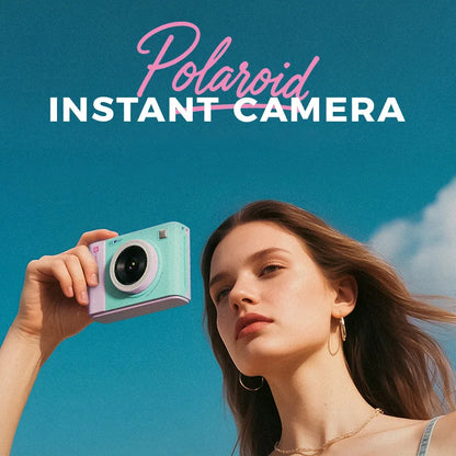 Retro Hybrid Instant Camera 2.8 Inch IPS Screen WiFi Printer