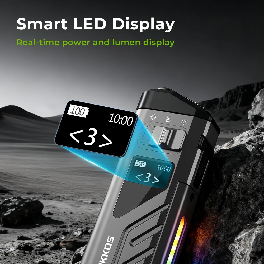 Compact Rechargeable 3000 LM LED Tactical Light for Outdoors