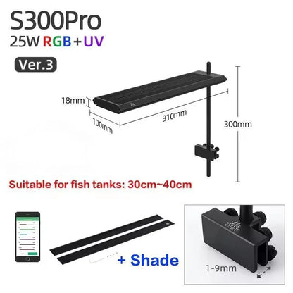 Smart 25W Aquarium LED Light for Freshwater Plants and Aquascapes