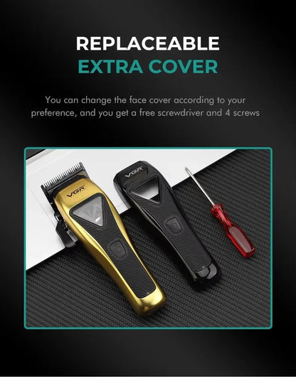 9000RPM Professional Hair Clipper Adjustable Metal Blade