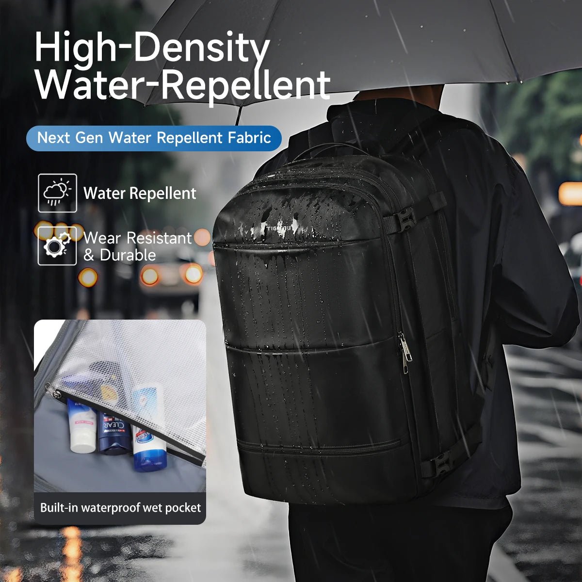 Electric Pump Vacuum Travel Backpack for 17” Laptop