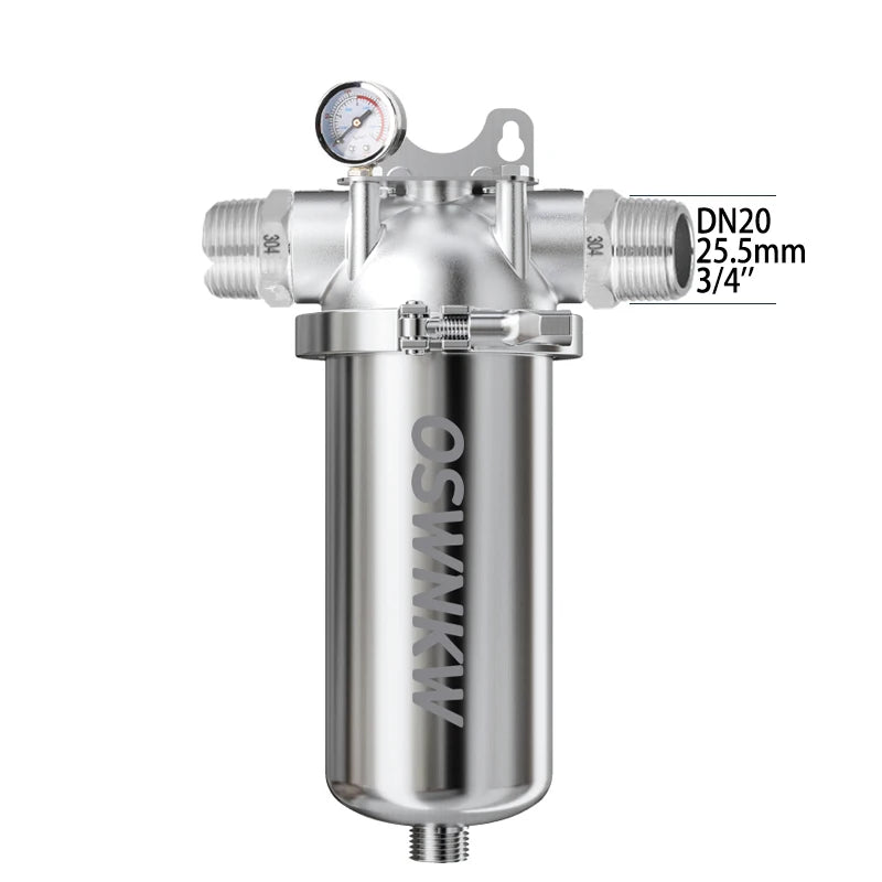 Compact DN20 6 Inch Stainless Steel Water Filter