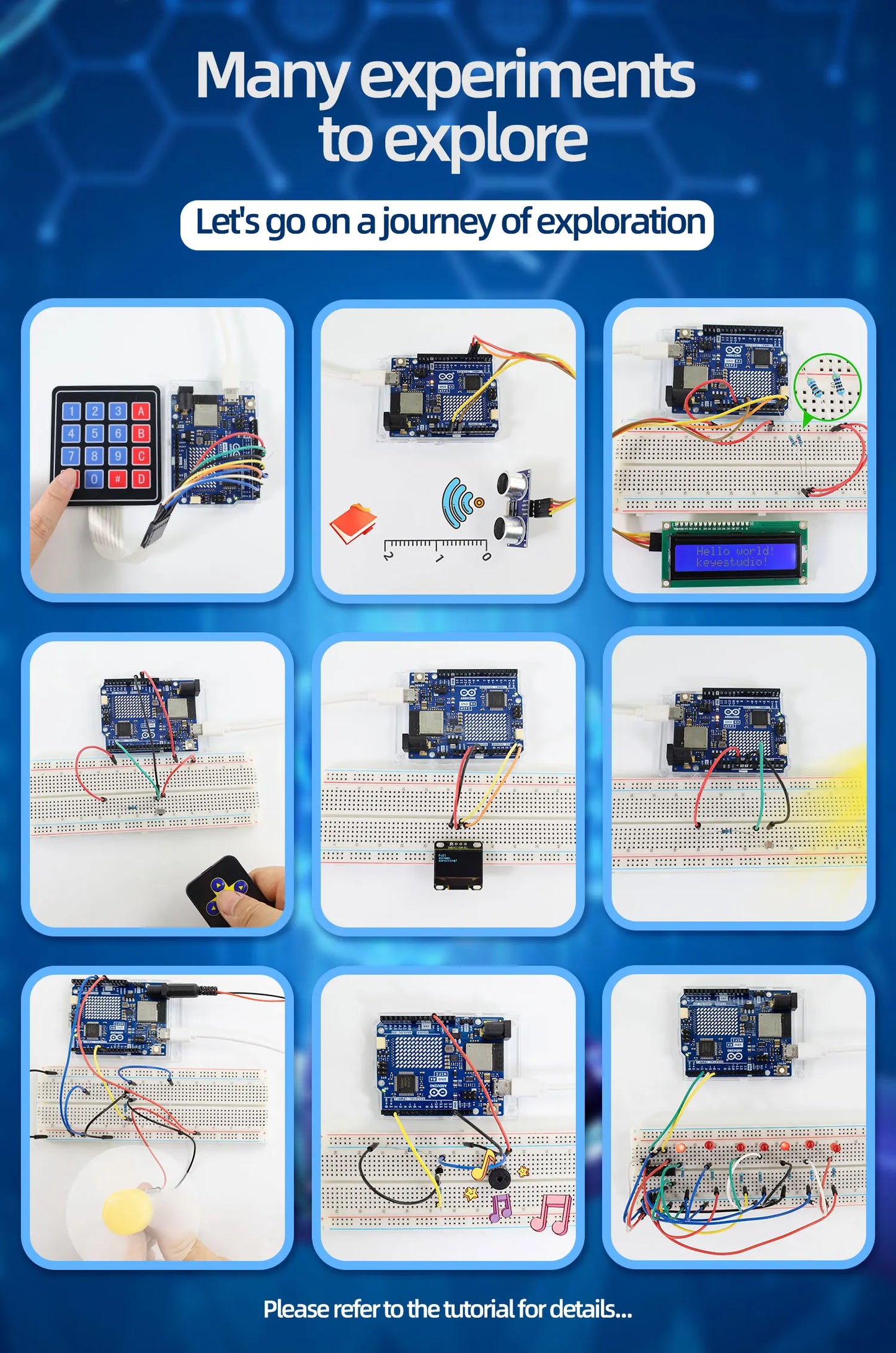 Smart IoT Learning Kit with WiFi Board and 60 Projects