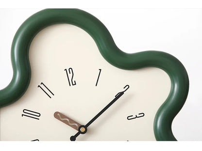 Green Swing Style Digital Wall Clock Minimalist Home Decor