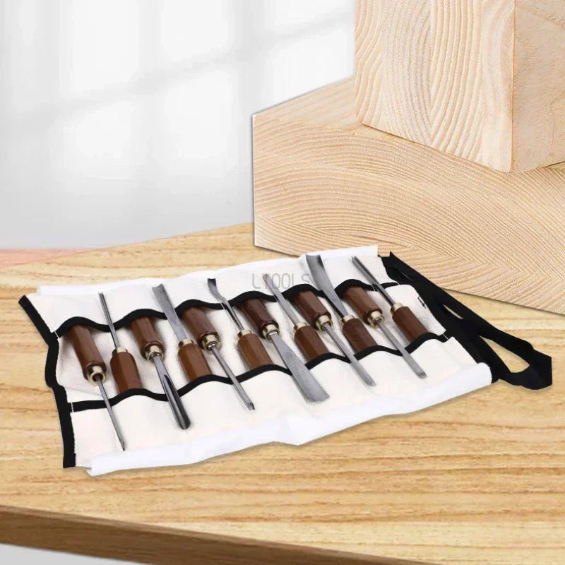 Woodworking Hand Chisel Set 12 Piece Carving and Shaping Tools