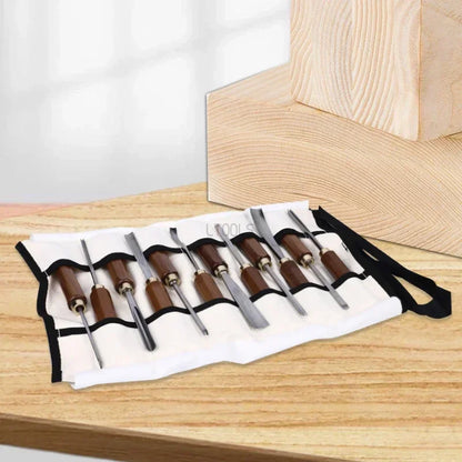 Woodworking Hand Chisel Set 12 Piece Carving and Shaping Tools