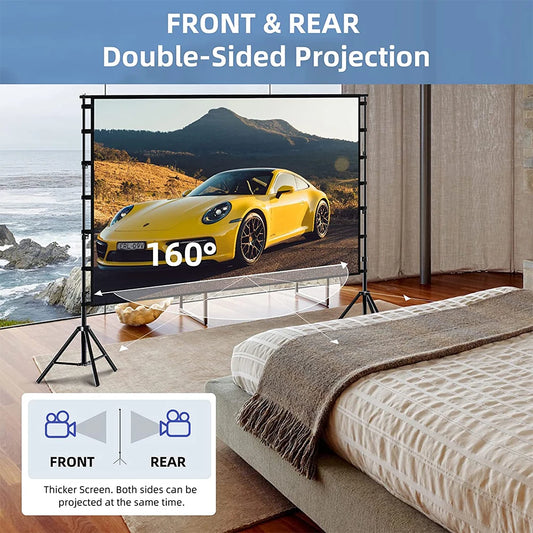 84" Home Theater Screen 160 Wide Viewing Angle
