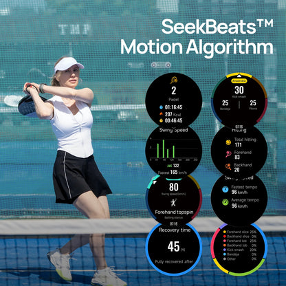 Lilac Fitness Smartwatch with GPS and AMOLED Display