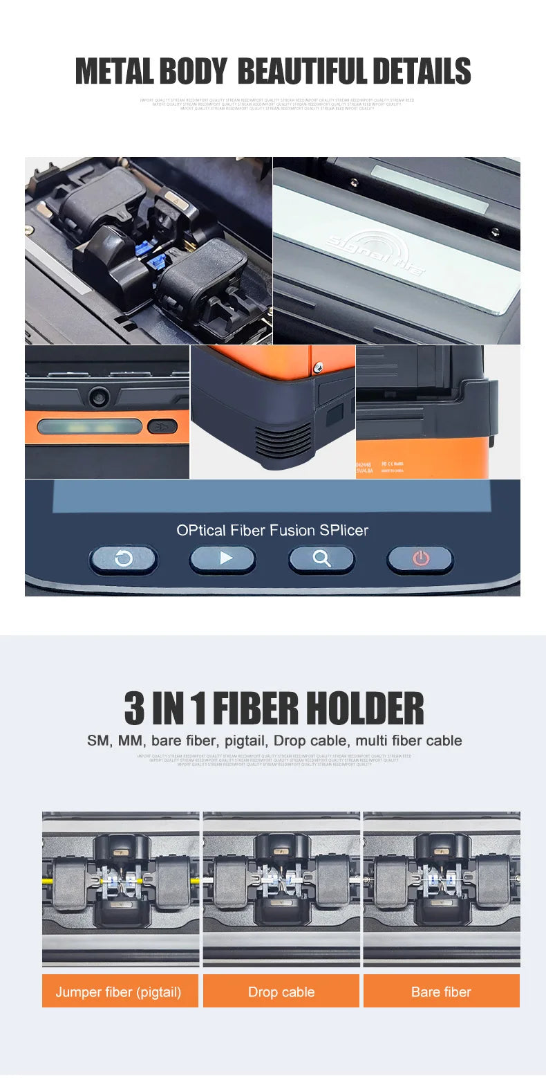 5s Fiber Fusion Splicer 6 Motor with VFL