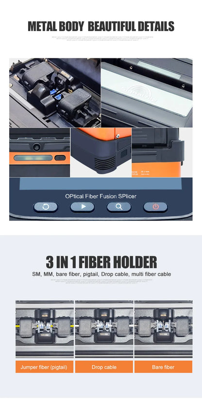 5s Fiber Fusion Splicer 6 Motor with VFL