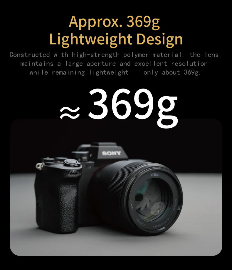 85mm F1.8 Telephoto Portrait Lens for Sony Cameras