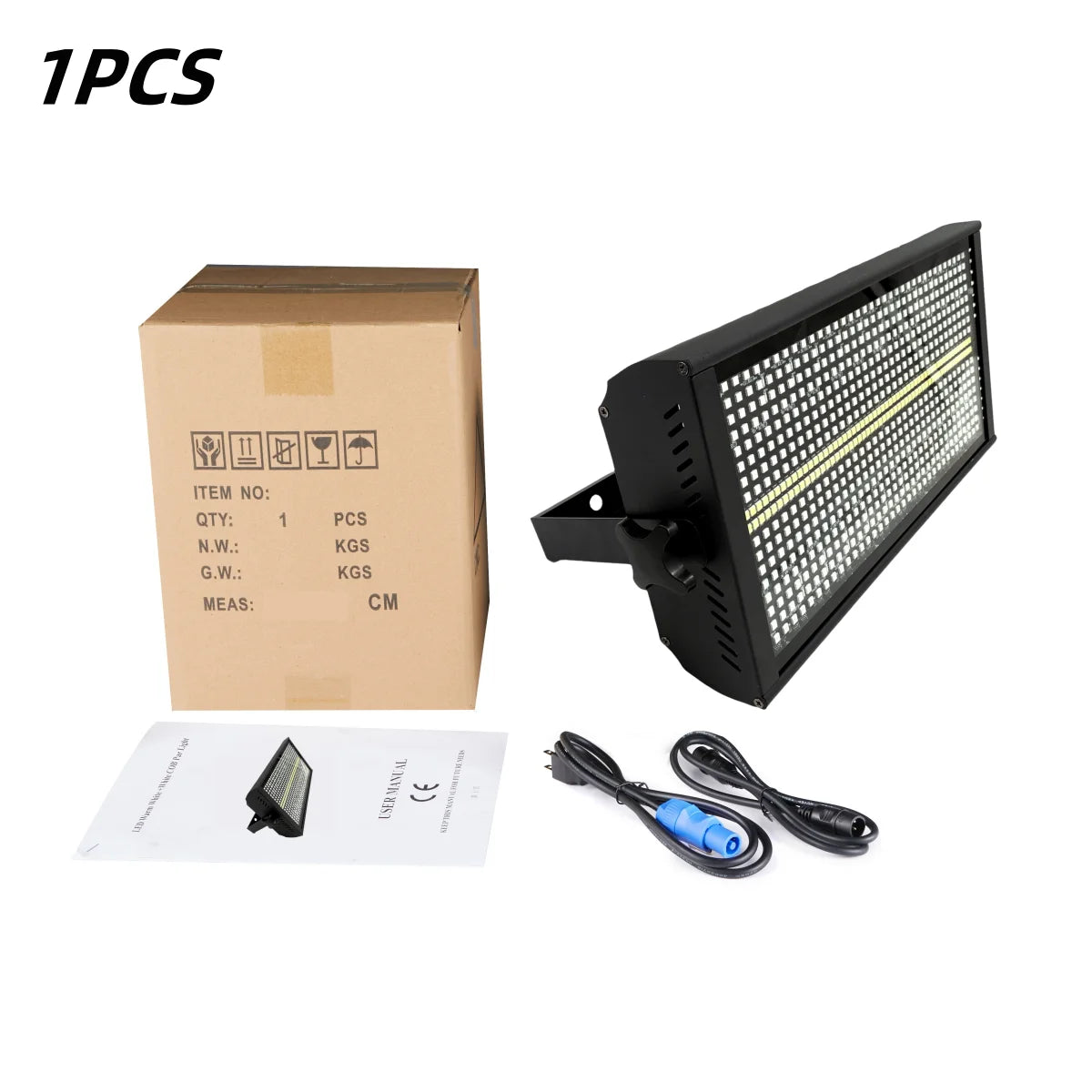 200W LED RGBW Stage Strobe Light 4-in-1 DMX Wash Bar
