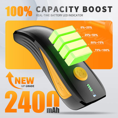 Portable Wireless Bluetooth 2D Barcode Scanner 2400mAh