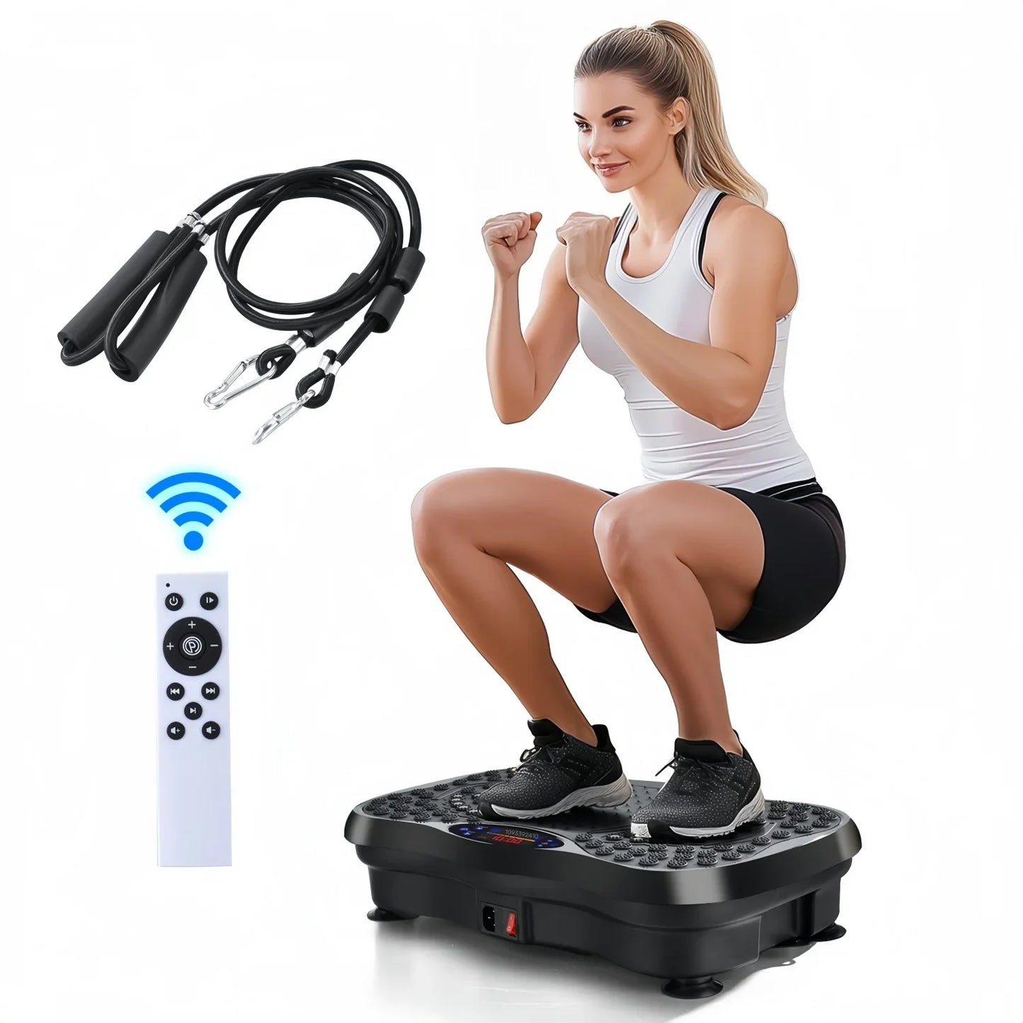 Whole Body Red Vibration Platform with Bluetooth and Remote