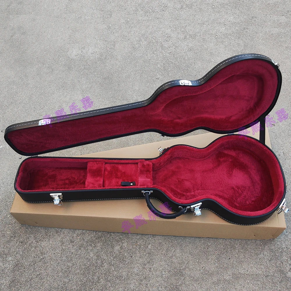 Premium Guitar Case LP Style Protective Carry Case Black