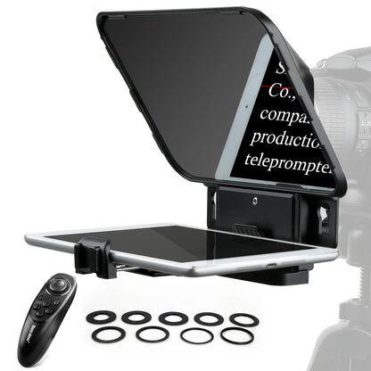 Portable Teleprompter with Glass Screen and Remote 11 Inch