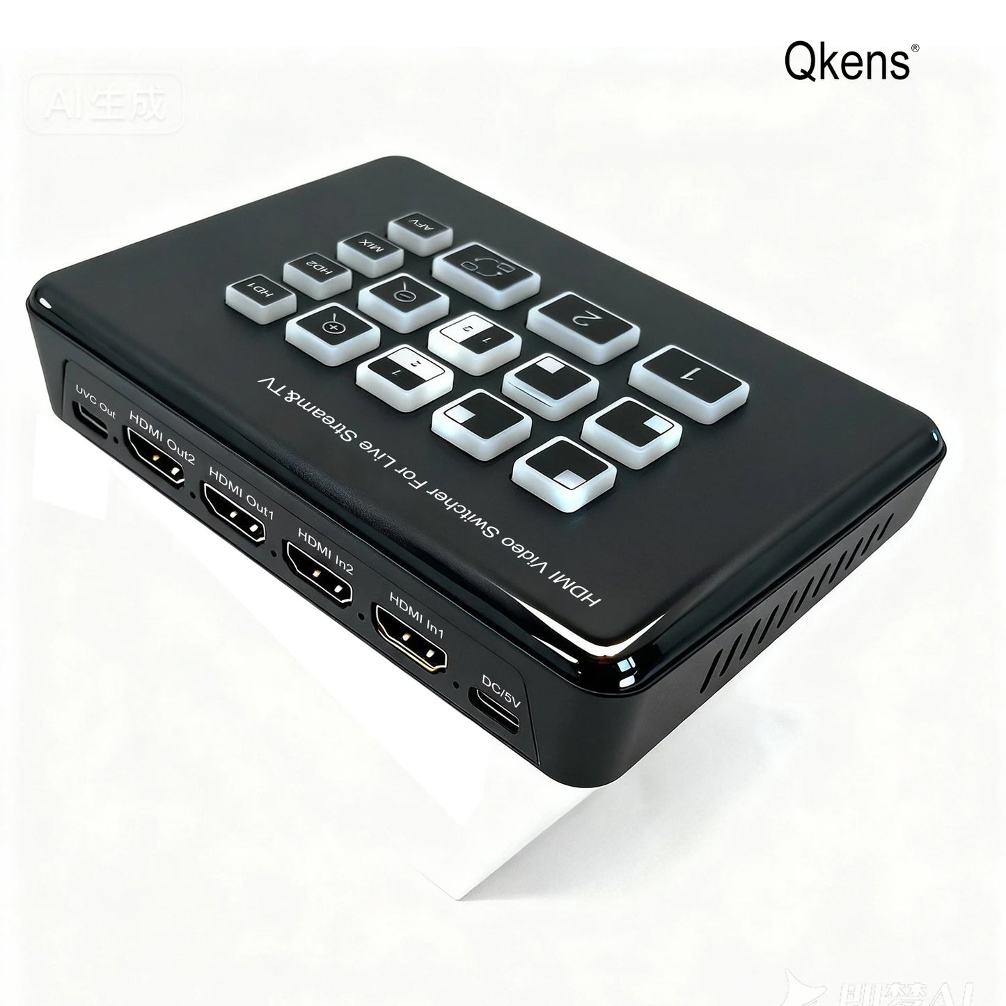 2 Channel HDMI Video Mixer Switcher with PIP Audio