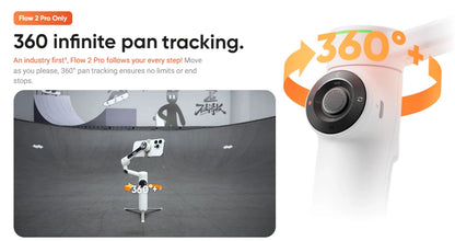 Portable AI Smartphone Gimbal Grey Plus Bundle 360 Tracking