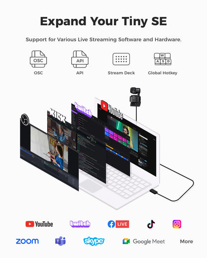 Smart 1080p Webcam with AI Gesture Control