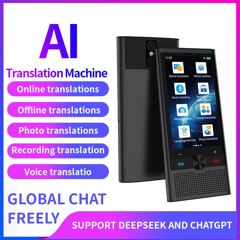 Portable AI Voice Translator 148 Online 19 Offline Languages