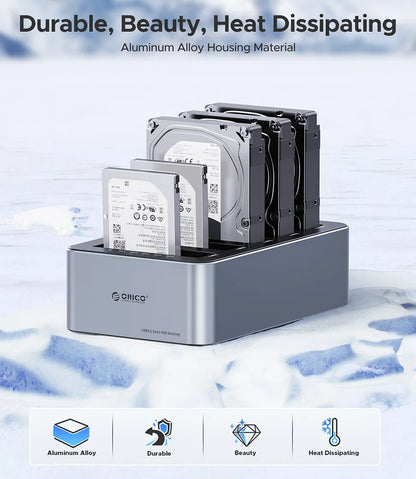 External Hard Drive Enclosure Five Bay with Clone Function