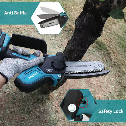 18V Cordless 6 Inch Mini Chainsaw for Wood and Branch Cutting