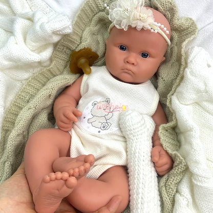 Unpainted Lifelike Silicone Reborn Baby Doll