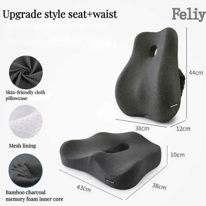 Orthopedic Back and Coccyx Pillow with Massage Support