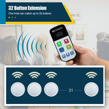1 Host 10pcs Wireless Game Show Buzzer System