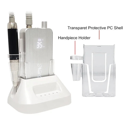 Portable TP322 Silver Cordless Nail Polishing and Sanding Machine