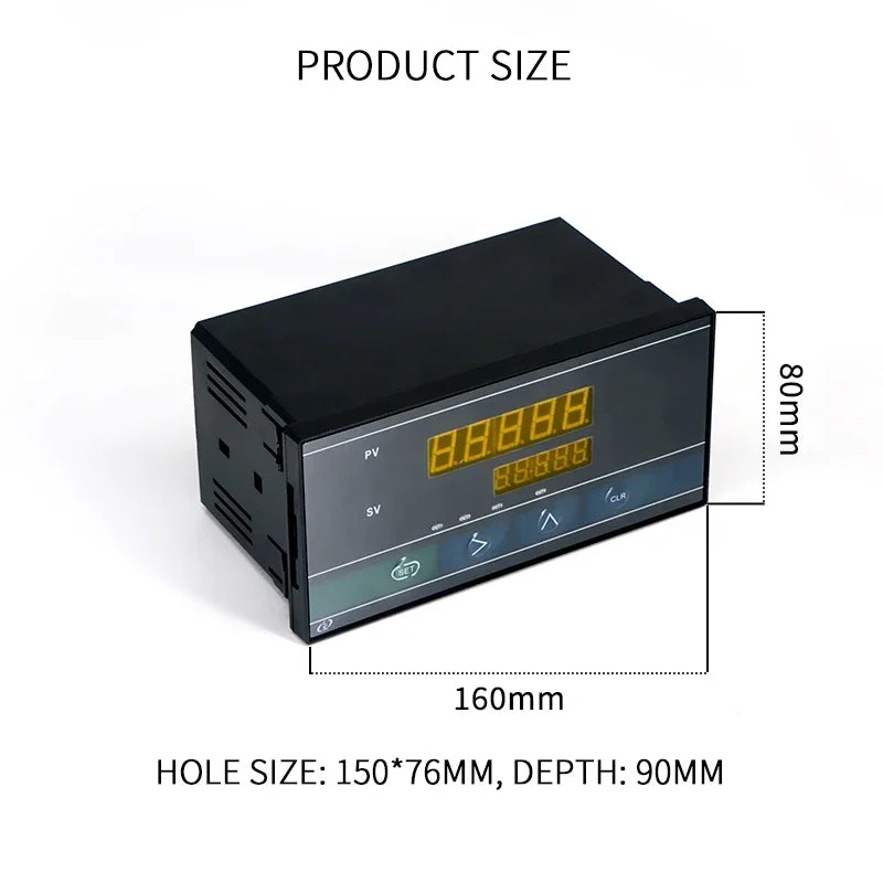 1000KG Force Pressure Sensor with LCD Scale Indicator