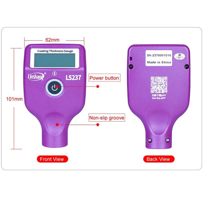 Car Paint Thickness Gauge with Rotatable LCD Display