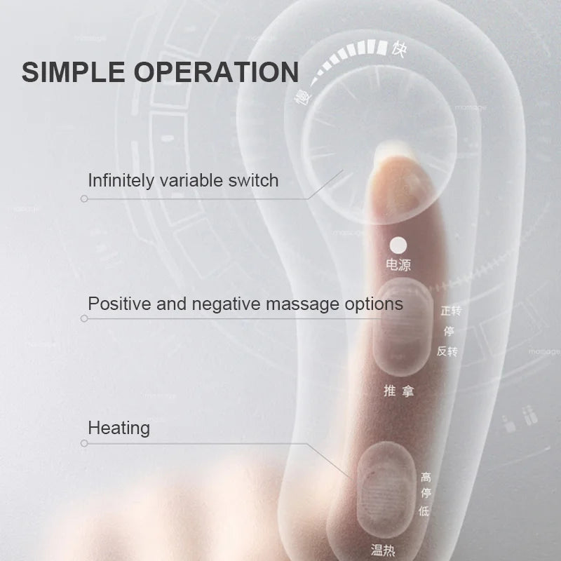 Portable Back and Waist Shiatsu Massager